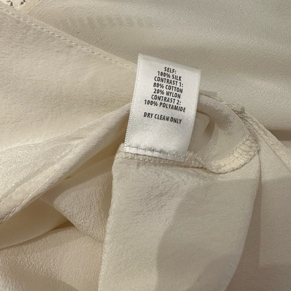BAILEY White Lace Silk Top - Picture 2 of 4